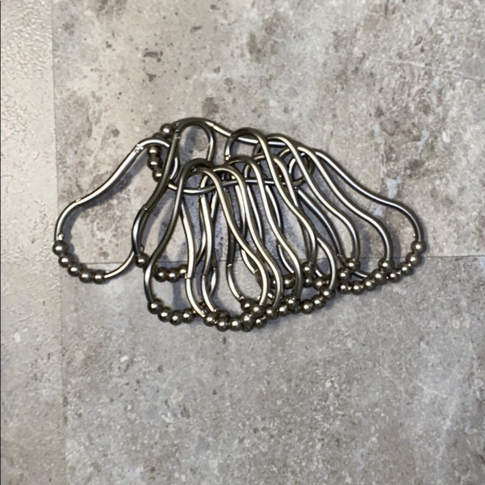 ⭐️4 for $12 Sale⭐️ Like New Nickel Shower Rings